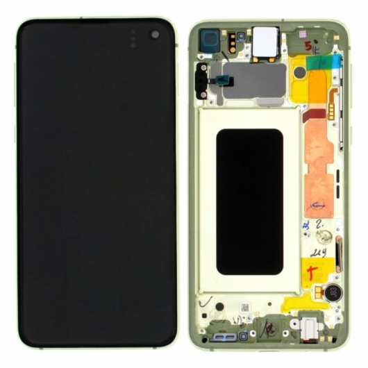 Samsung SM-G970 Galaxy S10E LCD kijelző / képernyő - sárga