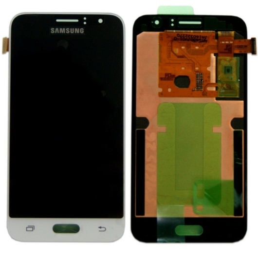 Samsung SM-J120 Galaxy J1 (2016) LCD kijelző / képernyő + érintőképernyő - fehér