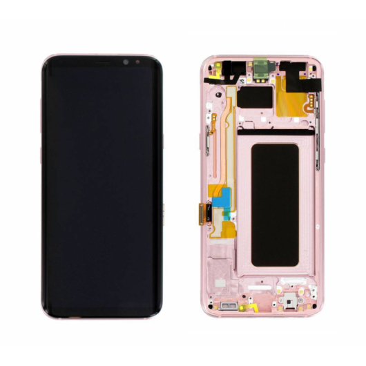 Samsung SM-G955 Galaxy S8+ LCD kijelző / képernyő + touch - rózsaszín