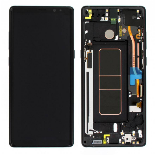 Samsung SM-N950 Galaxy Note 8 LCD kijelző / képernyő + érintőképernyő - fekete