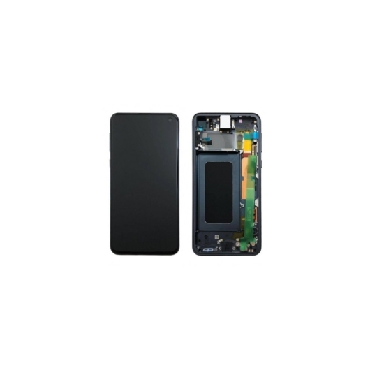 Samsung SM-G970 Galaxy S10E LCD kijelző / képernyő + érintőképernyő - prisma fekete