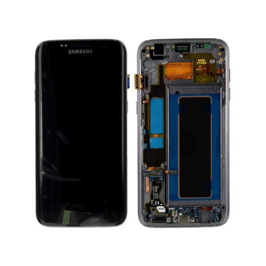 Samsung SM-G935F Galaxy S7 Edge LCD kijelző / képernyő + érintőképernyő - fekete