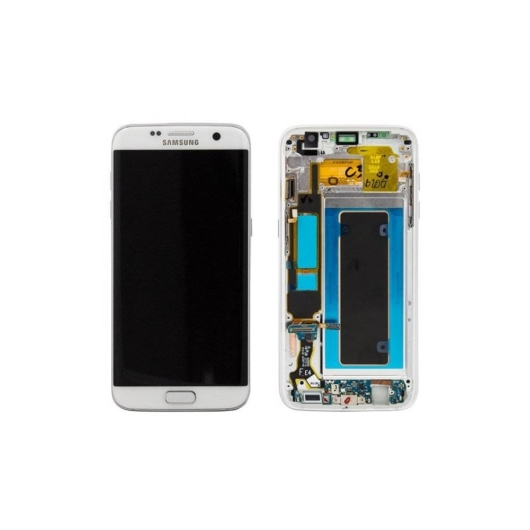 Samsung SM-G935F Galaxy S7 Edge LCD kijelző / képernyő + érintőképernyő - fehér