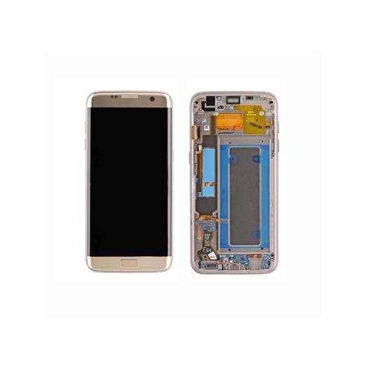 Samsung SM-G935F Galaxy S7 Edge LCD kijelző / képernyő + érintőképernyő - arany