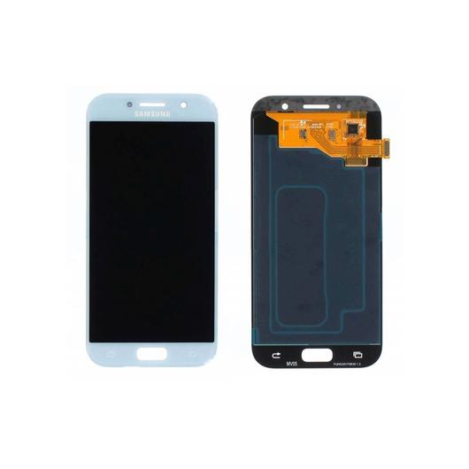 Samsung SM-A520 Galaxy A5 (2017) LCD kijelző / képernyő + érintőképernyő - kék
