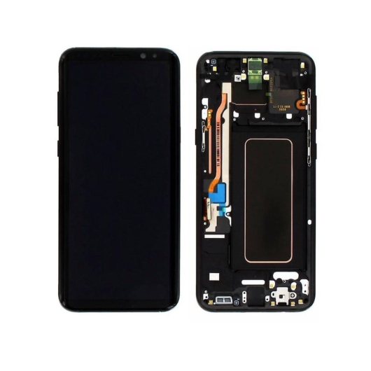 Samsung SM-G955 Galaxy S8 + LCD kijelző / képernyő + érintőképernyő - fekete