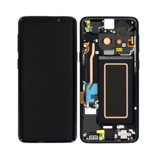 Samsung SM-G960F Galaxy S9 LCD kijelző / képernyő + érintőképernyő - fekete